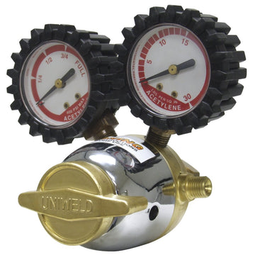 Uniweld RMC2 Patriot Series Acetylene Regulator with "A" Outlet Connection and 200 CGA Inlet